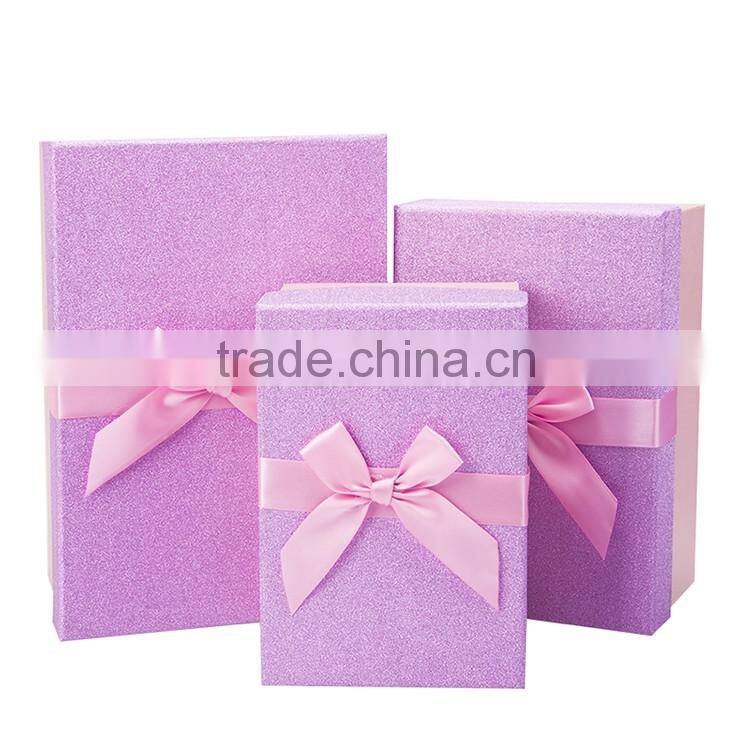 Wholesale high quality custom printed colored handmade cardboard gift box