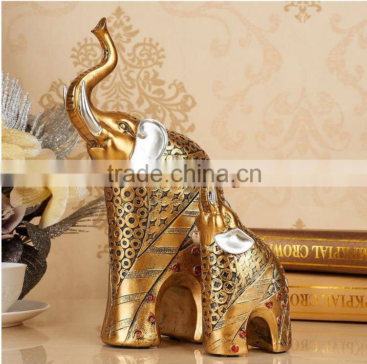 2016 custom made souvenir wholesales decorative resin elephant statues