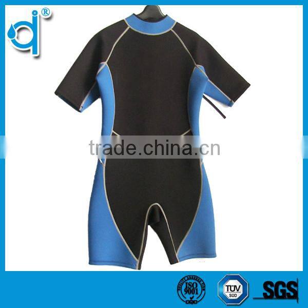 Close-fitting Waterproof Yellow and Blue Neoprene Diving Suit
