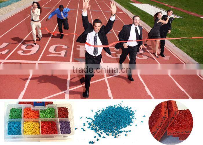 Colorful EPDM granules & EPDM rubber granules/ rubber track for playground
