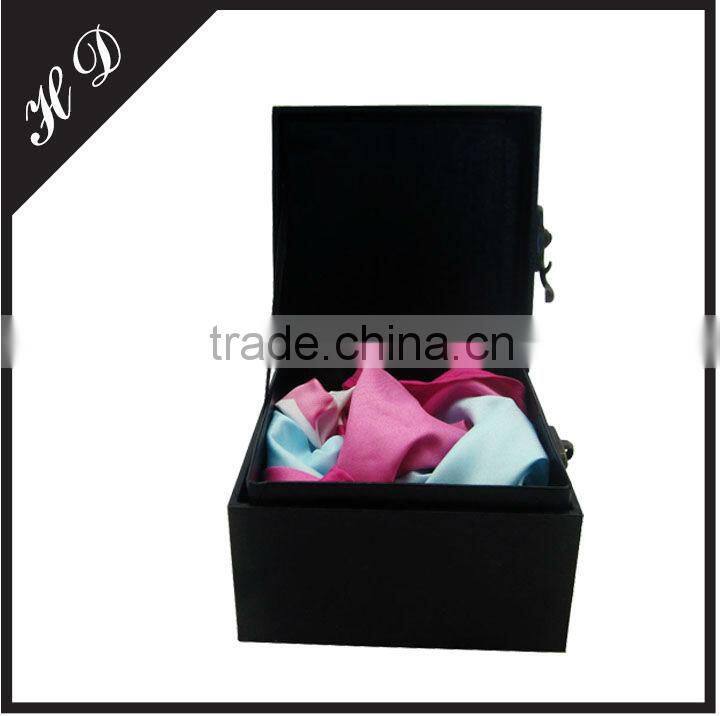 Scarf Wood Box Gift With Lock