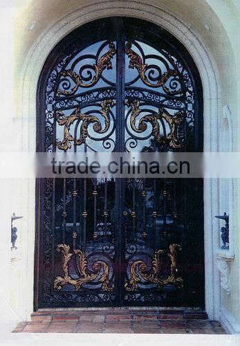 modern wrought iron security screen door