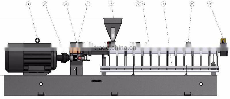 Engineering Plastic Rod Bar Extrusion Machine Extruder