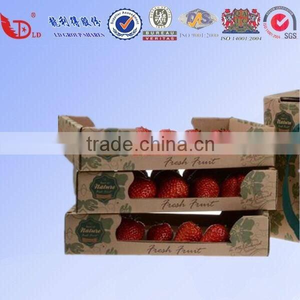 Corrugated apple fruit packaging box for shipping on hot sale