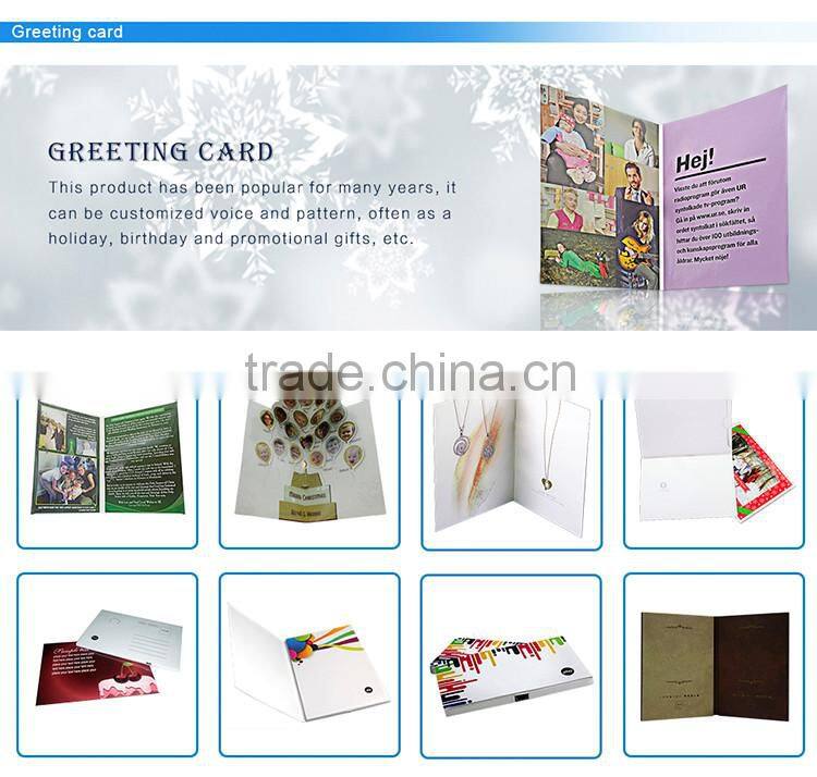 Wholesale greeting card display video greeting card