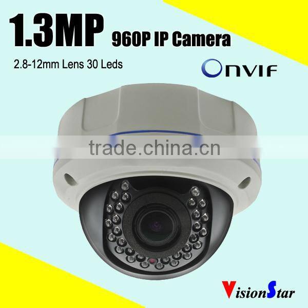 Color CMOS Sensor SONY High definition IR Bullet Outdoor 1.3MP 960P IP Camera