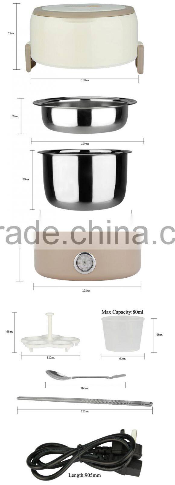 1.2L Multifunction electric heated food container /electric food warmer box