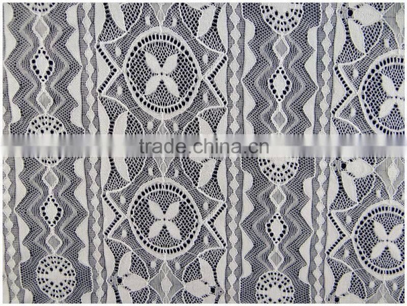 new elastic bright product manufactur hot selling spandex nylon lace fabric wholesale K-169