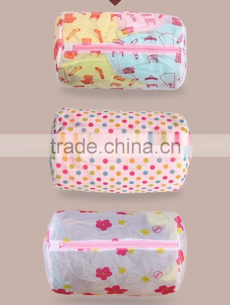 Wholesale polyester printed mesh lingerie bag