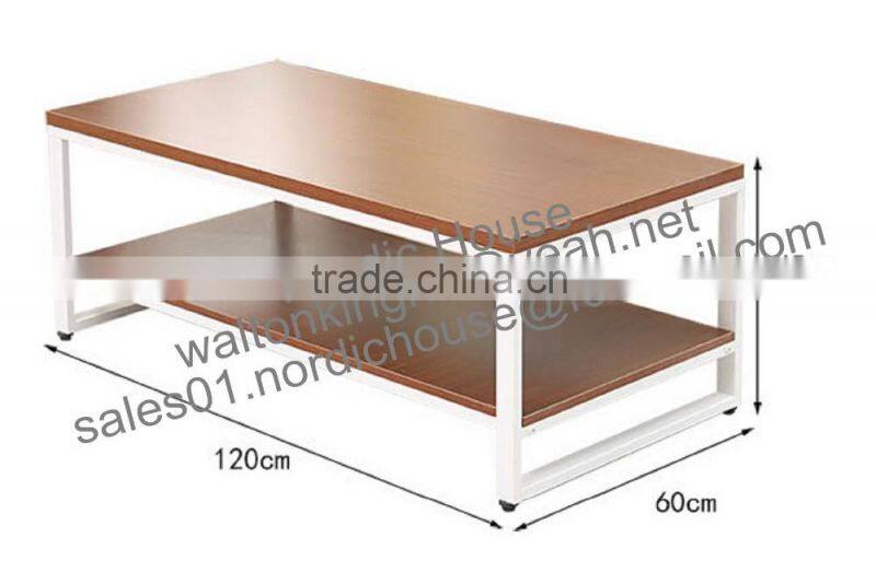 New design lacquer MDF and steel stand high quality coffee tables for home furniture