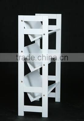 Simply 3 layers wooden bookshelf in home or office for book storing