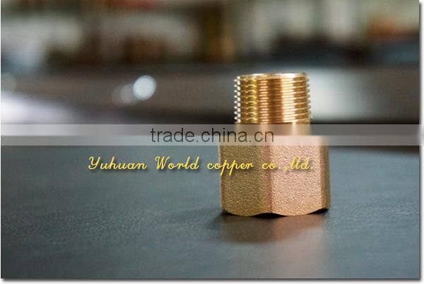 WD-9803 Brass Fitting Straight Tail With Loose Nut M/F