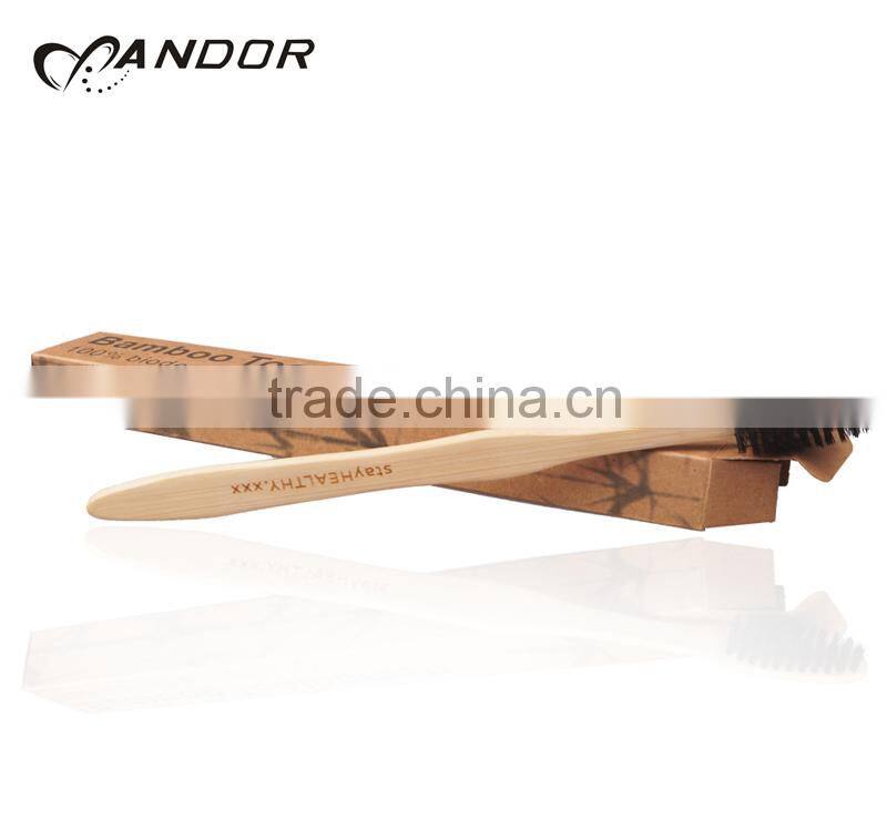 Top sell travel soft bamboo bristle toothbrush