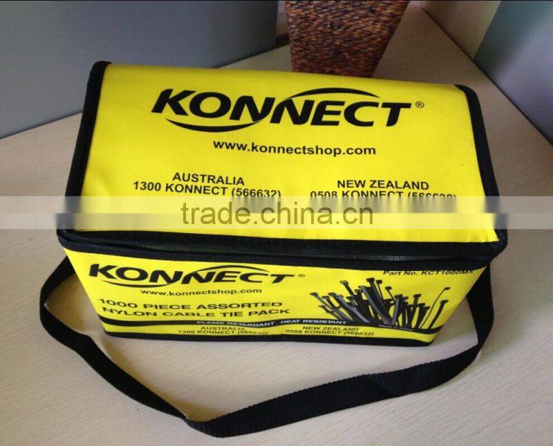 non woven laminated cooler bag without gussets