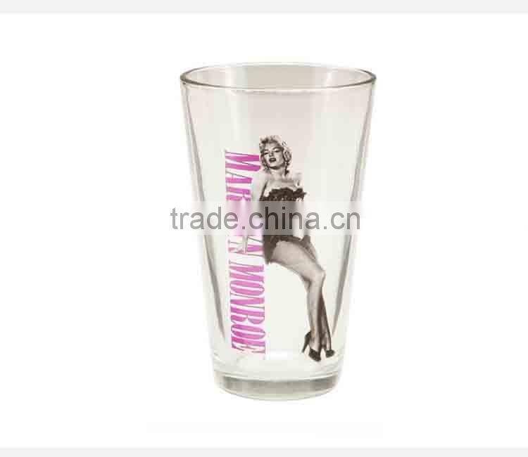 ARC International new design 16-Ounce printed Pub Beer Glass cup