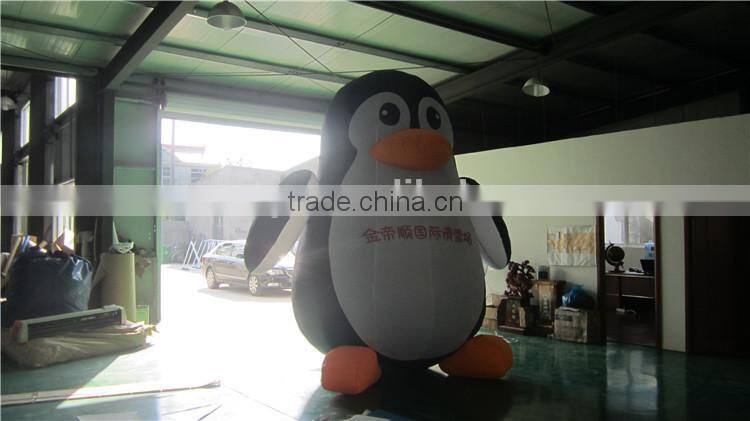 customized inflatable penguin model for advertising