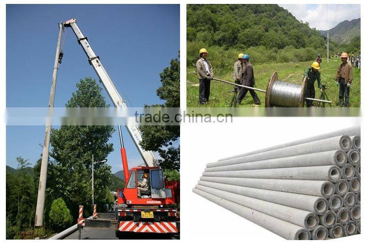2015 new technology light poles making machine municipal construction cement concrete telegraph pole making machine