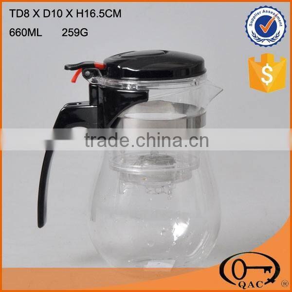 Hot sale clear glass hot and cold water jug