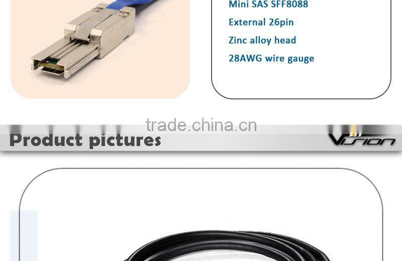 External infiniband Mini SAS SFF8470 to SFF8088 (34pin to 26pin) CX4 cable