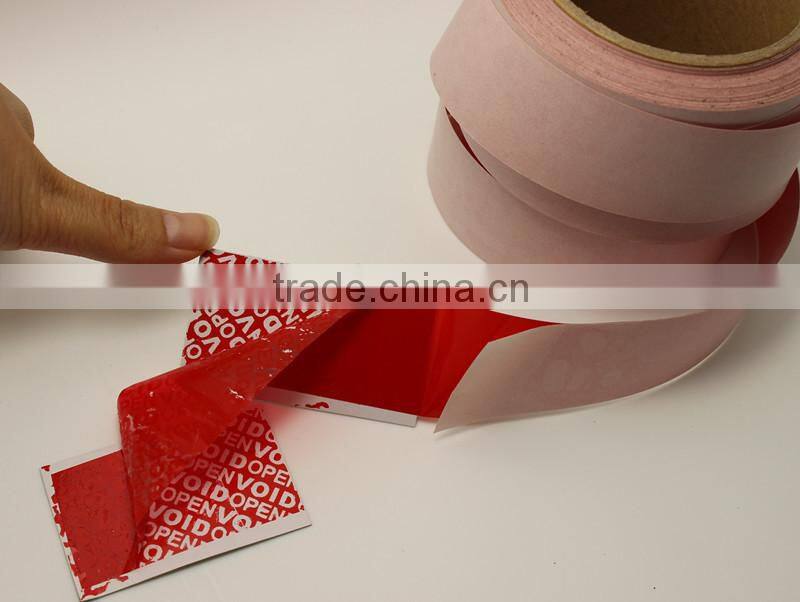 Double sided voiding security tapes