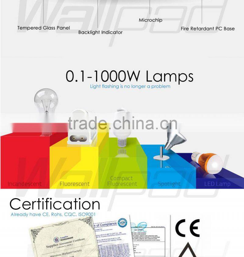 BS CE Approved Wallpad Gold Temepred Glass Switch Remote 1 Gang Wireless Electric Touch Screen Sensor Smart Home Switch Panel