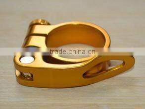 anodized aluminum alloy bike bicycle seat post clamp
