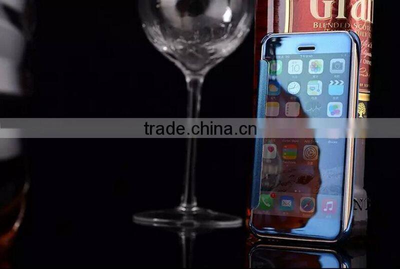 Hot Selling UV Painting Flip Smart Cover For iPhone 6