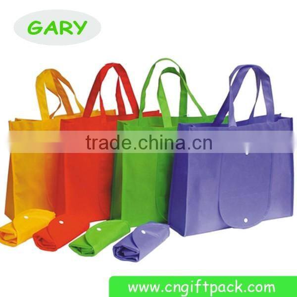 Red Black Non Woven Foldable Tote Bag Print