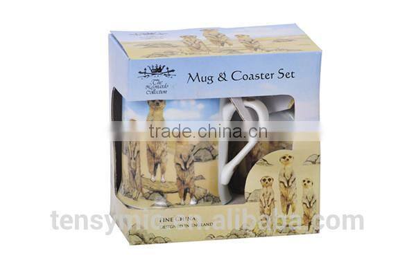 New design fine porcelain personalized porcelain gift mug