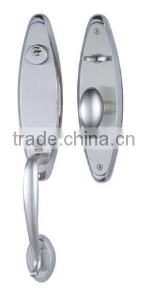 Solid Wood Entry Door Zinc Alloy Lever Lockset , Antique Door Handles