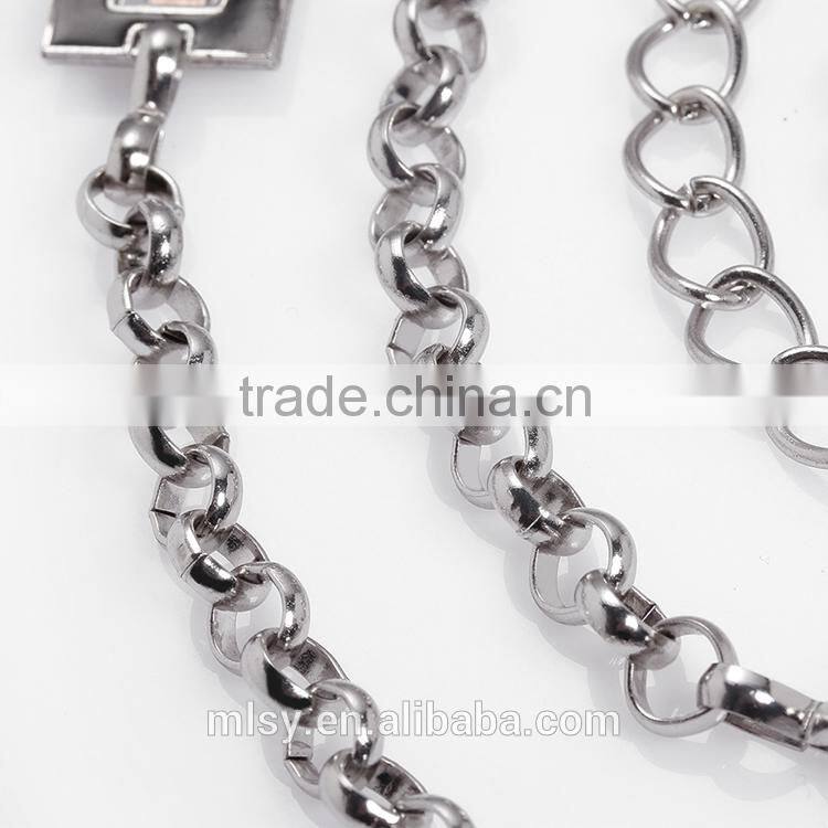 Fashion zinc alloy body chain jewelry/chain belts for women/rhinestone chain