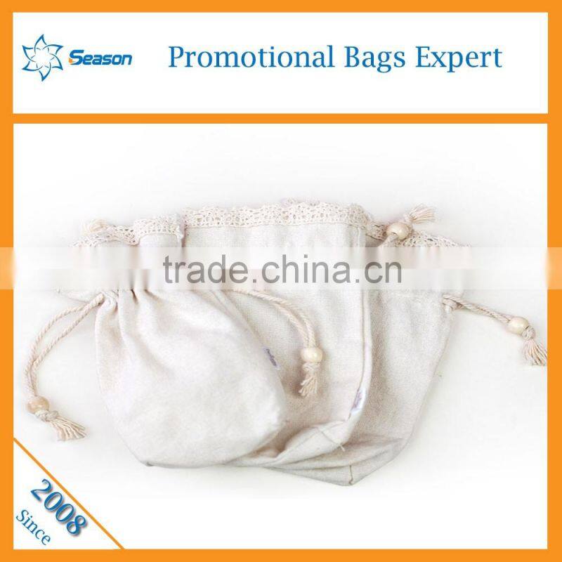 Custom Printed candy bag cotton drawstring bag yiwu bag