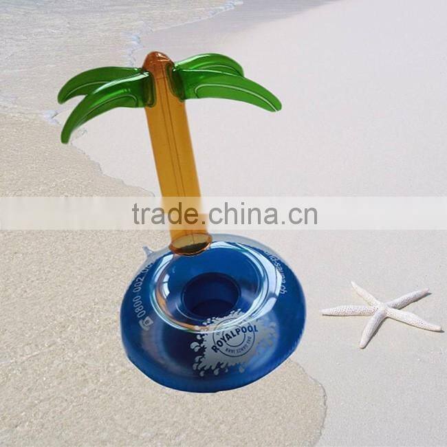 duck flamingo palm tree floating drink holder, pool party drink float