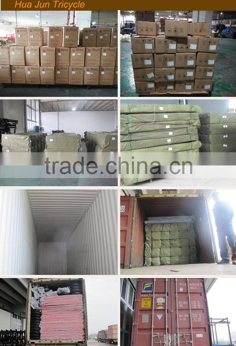 Made in Chongqing motorized gasoline heavy loading tipper cargo tricycle on sale