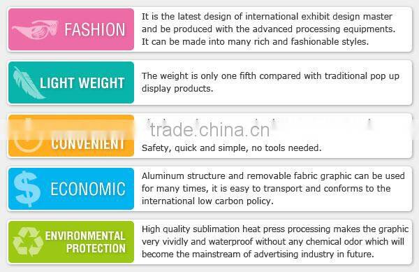 17ft Curved Portable Tension Fabric Wall