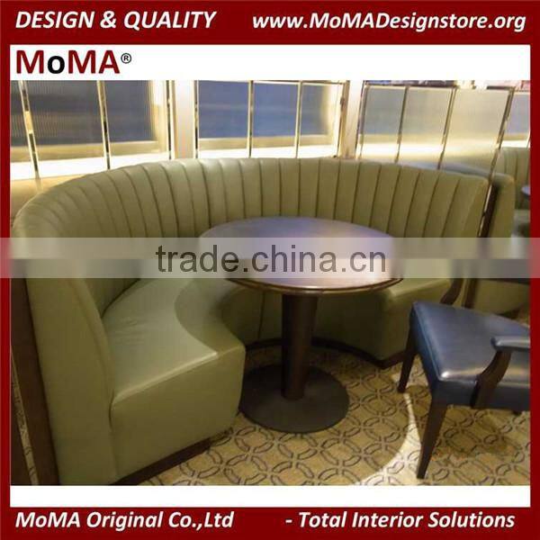 Booth Seating For Restaurant/Restaurant Leather Sofa Dining Set