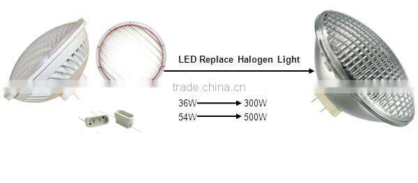 gx16d base 12volt par56 cob swimming pool underwater light led 22W 36W