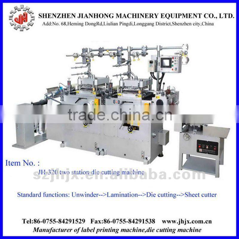2016 High Accuracy two station Paper Label Die Cutting Machine