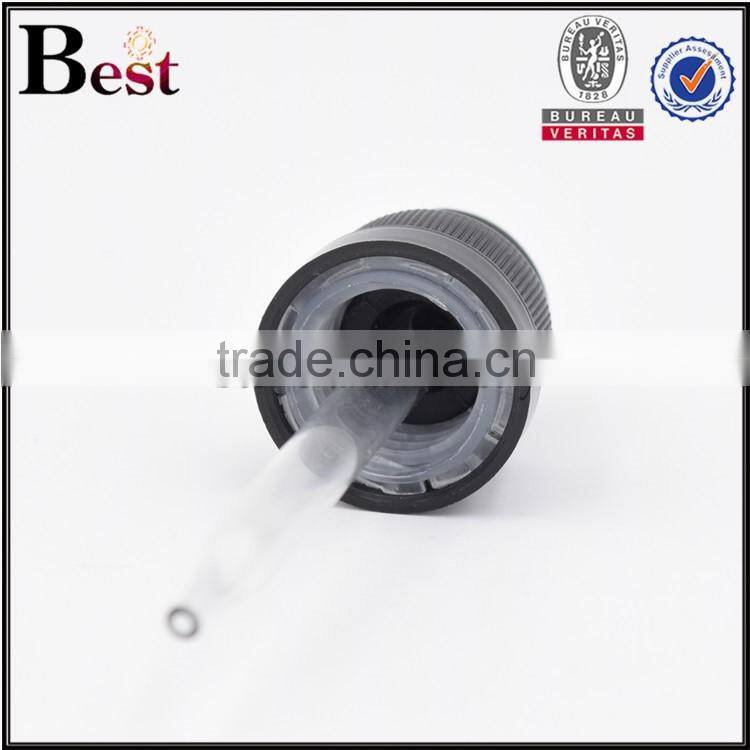 7ml high quality special white glass round serum dropper bottle childproof top