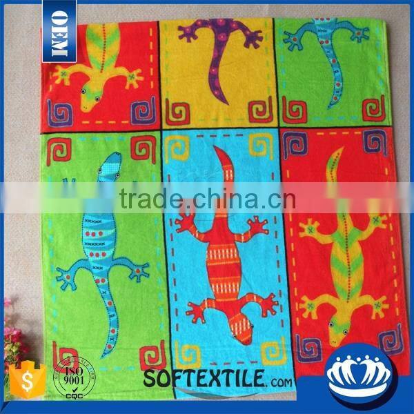 Made in china Multicolor customized beach themed towels