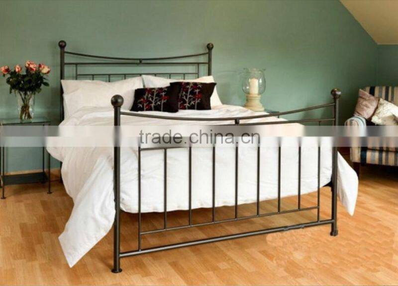 Contracted European style cheap unfold iron beddesigner stainless steel bed