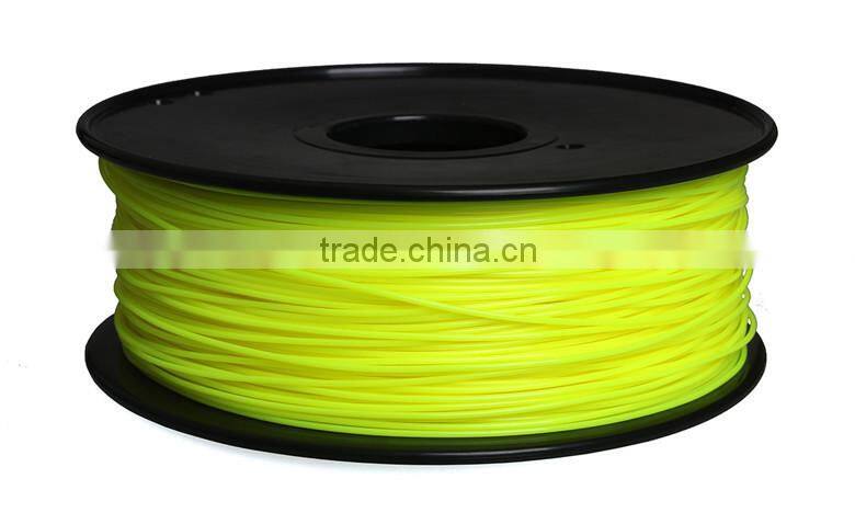 High Quality metal 3d printer Material Filament ABS Luminous Color 3D printer Glow-Yellow