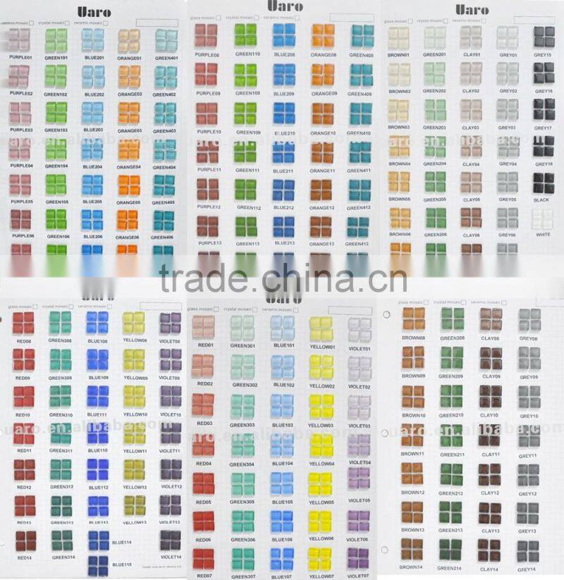 Free style Orange irregular Crystal Glass Mosaic Loose Form Mosaic Kits