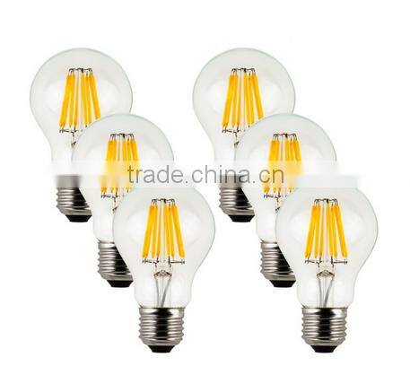 led bulb E14 E27 B22 led filament bulb 6watt 120lm/w bulb lights led with 3 year warranty