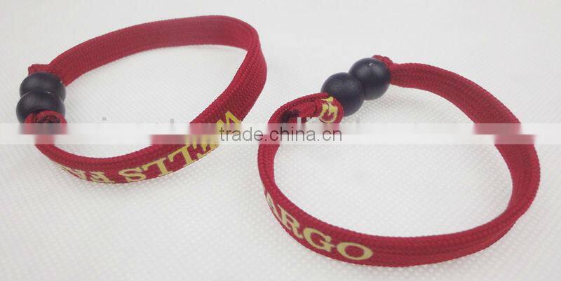 Fabric wrisbands, print polyester bracelets