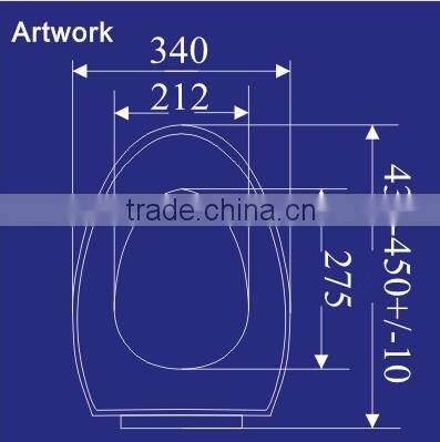 1027 New Style Toilet Seat with Soft Close Function