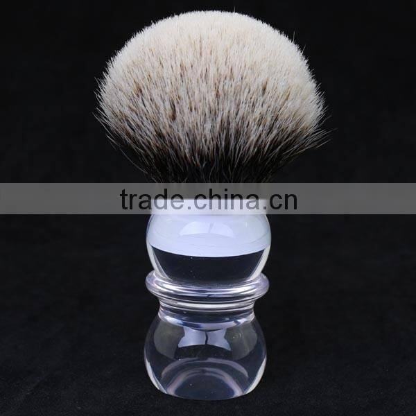 clear acrylic handle custom shaving brush