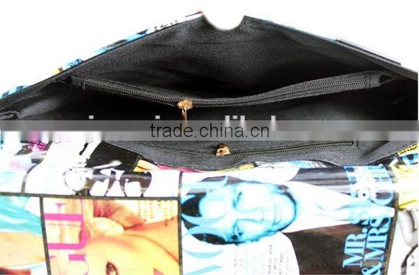2014 newest trendy magazine clutch bag envelope evening bag