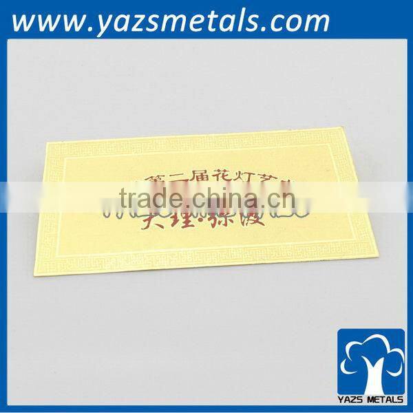 cheap metal company logo sticker