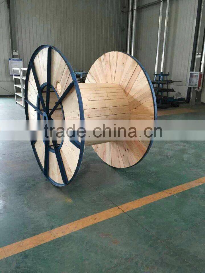 steel wooden cable drum
